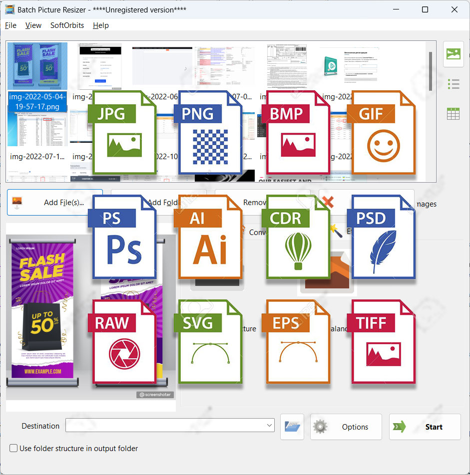 DNG to JPG Converter Software supported formats