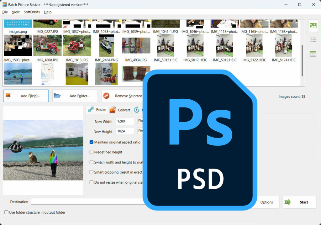 Adobe PSD to JPG Converter software