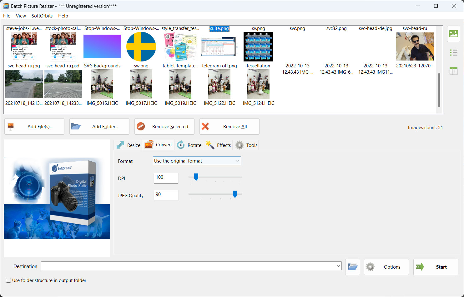 HEIC to JPG Converter add files